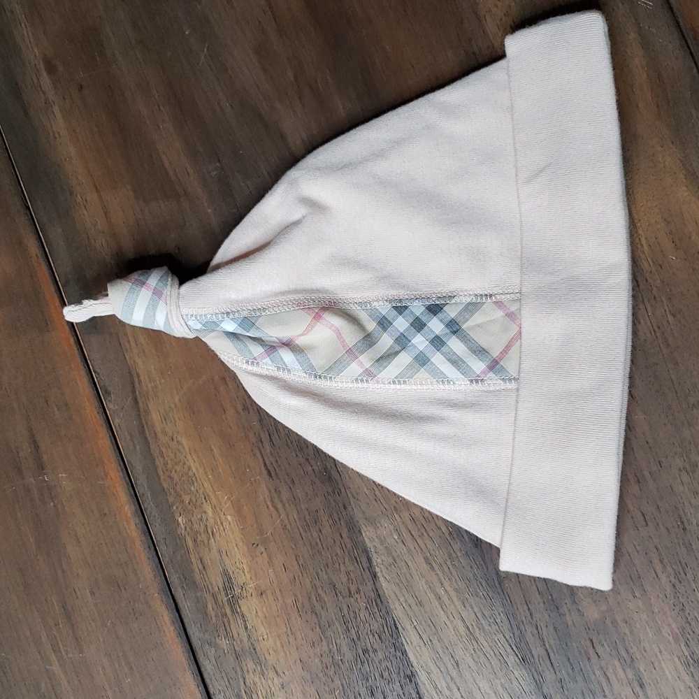 Burberry NWOT Check-Trim Infant Baby Hat